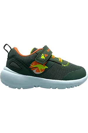 KangaROOS Jungen Unisex Kinder KY-Moon EV Sneaker, Olive/Flame, 28 EU