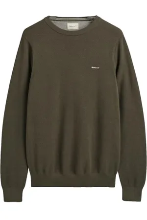 GANT Herren Cotton Pique C-Neck Pullover, , XL EU