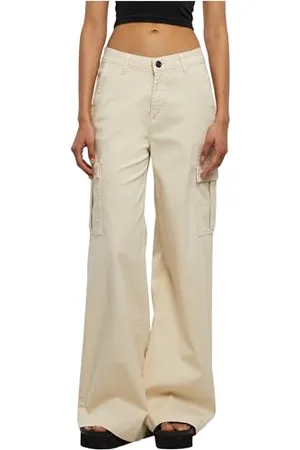 Urban classics Damen TB6040-Ladies High Waist Wide Leg Twill Cargo Pants Hose, , 36