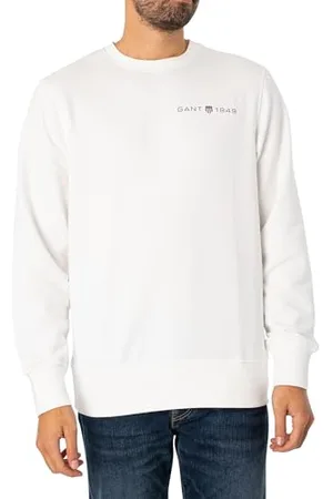 GANT Herren Printed Graphic C-Neck Sweat Sweatshirt, , S