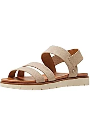 ESPRIT Damen modische Tieffußbett Sandale, 270/BEIGE, 42 EU