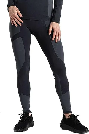 Dare 2B Damen In The Zone Legging Baselayer-Hose, schwarz/schwarz, 32