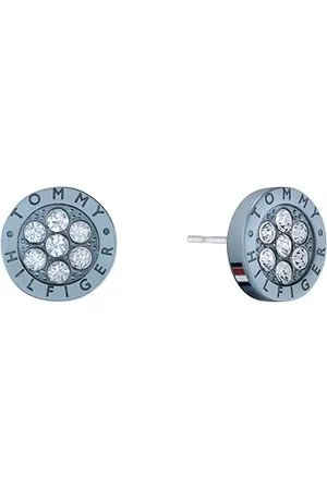 Tommy Hilfiger Jewelry Steckerohrringe für Damen aus Edelstahl mit Blauer Beschichtung mit Kristallen - 2780736