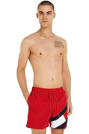 Tommy Hilfiger Herren Badeshorts Medium Drawstring Mittellang, , L