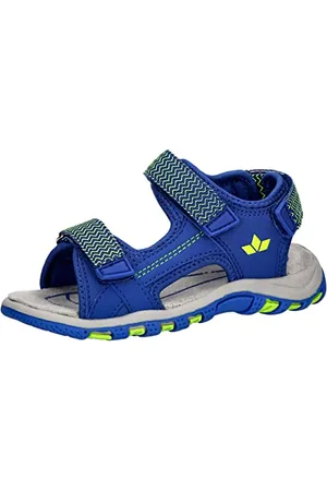 LICO Blacky V Sandale, blau/Lemon, 34 EU
