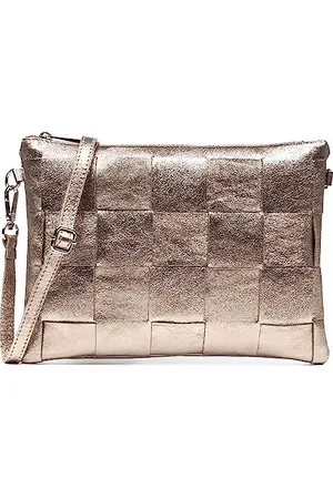Firenze Artegiani . Acquanegra Umhängetasche Damen.Echtes Leder Glänzend Lackiertes Wildleder.27.5x5x20cm.Farbe: , , Utility