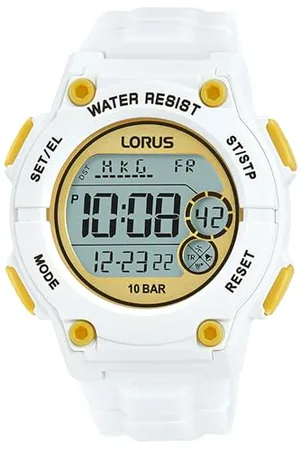 Lorus Herren Digital Quarz Uhr mit Silikon Armband R2337PX9