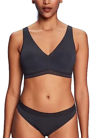 ESPRIT Damen Modal W.logo Elastic Wireless Padded Gepolsterter BH, , 80B