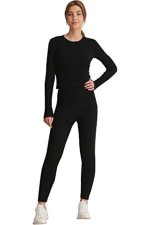 NA-KD Damen Tights Strumpfhose, Black, XS