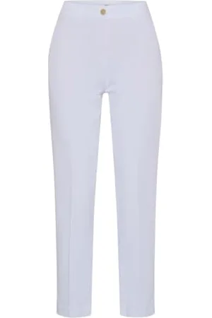 Brax Damen Style Maron S Ultralight Cotton Chino Freizeithose, White, 38W x 30L