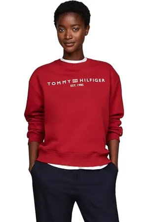 Tommy Hilfiger Damen Sweatshirt ohne Kapuze, , XXS