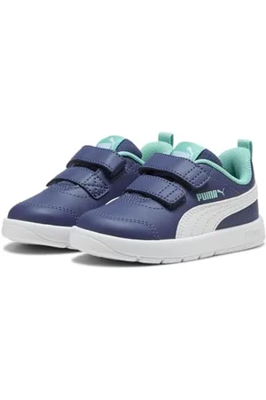 PUMA Unisex Baby COURTFLEX V3 V INF Sneaker, Blue Crystal White-Aquatic, 23 EU