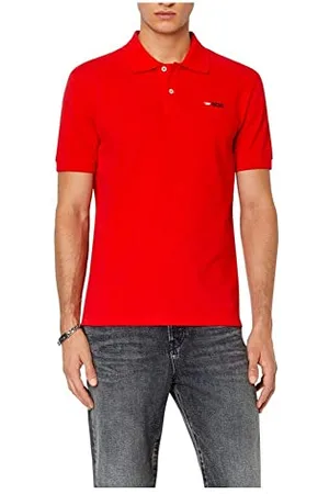 Diesel _T-Smith-DIV Polo_Shirt_Rot_M