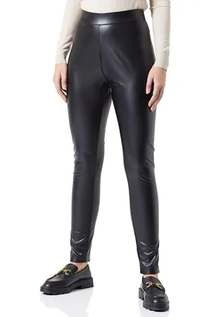 ONLY Damen CARPAPAYA HW Legging OTW Kunstlederleggins, Black, 50