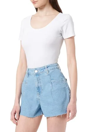 DeFacto Damen A2630ax Shorts, Blau, 36 EU