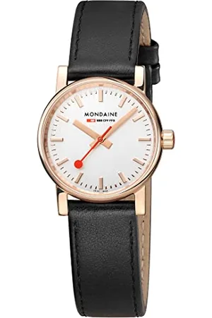 Mondaine Damen Analog Quartz Uhr mit Leder Armband MSE30112LB