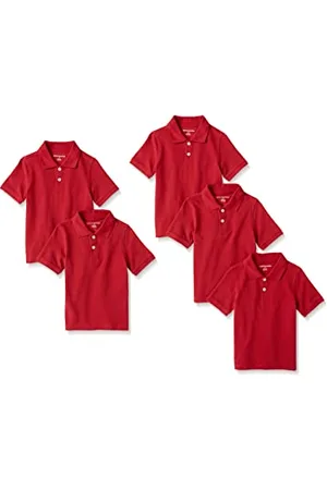 Amazon Jungen Kurzärmlige Piqué-Poloshirts, 5er-Pack, , 3 Jahre
