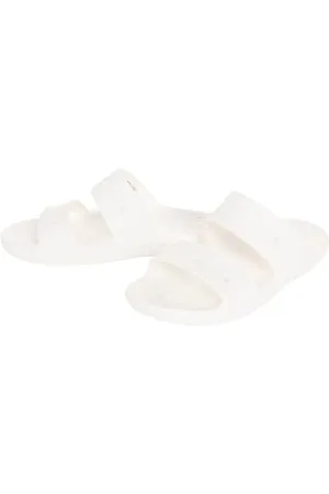 Crocs Unisex-adult Classic Sandal Slide Sandal, White, 45/46 EU
