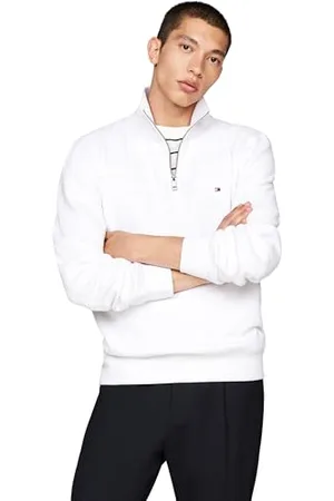 Tommy Hilfiger Essential Fleece 1/4 Zip Halber Reißverschluss Sweatshirt Herren, , 3XL