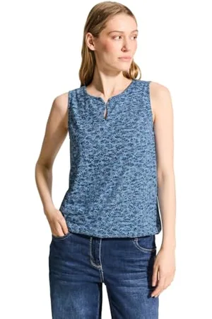 CECIL Damen B321628 Burn-Out Print Top, , XXL