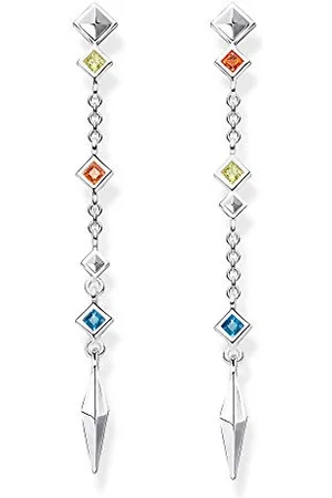 Thomas Sabo Damen Ohrringe Ohrstecker Raute bunt 925 Sterling H2036-166-7