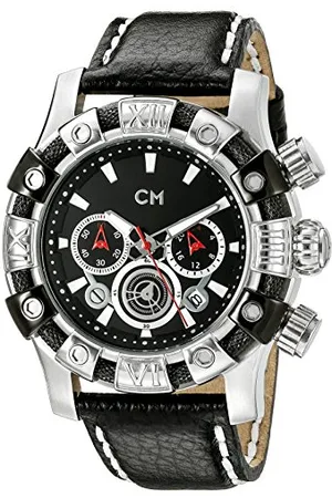Carlo Monti Herren-Armbanduhr XL Arezzo Chronograph Quarz Leder CM122-122
