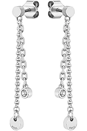 HUGO BOSS Jewelry Ohrhänger für Damen Kollektion IRIS in Edelstahl verziert mit Kristallen - 1580332
