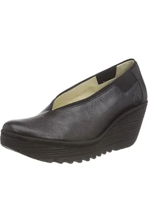 Fly London Damen YOZA438FLY Wedges, Black, 37 EU