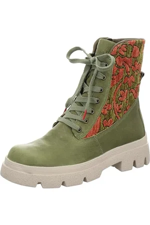 Think! Damen KANGAE chromfrei gegerbte leicht gefütterte Stiefelette, 7000 Jade/Kombi, 39 EU