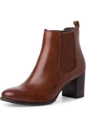 Tamaris Damen Chelsea Leder Blockabsatz bequem; , EU 39