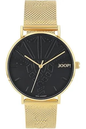 JOOP! Armbanduhr Damen Quarzuhr Analog, mit Edelstahl Armband, , 5 bar Wasserdicht, End of Life System, Kommt in Uhren Geschenk Box, 2033714