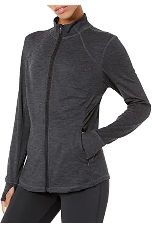 Amazon Damen Jacke aus Angerautem Tech-Stretch mit Langem Reißverschluss - Auslauffarben, , XXL