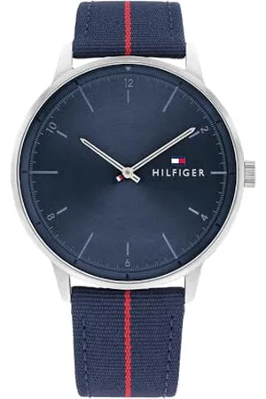 Tommy Hilfiger Analog Quarzuhr für Herren mit Marinblaues Nylonband - 1791844
