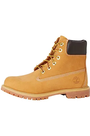 Timberland Damen 6 Zoll Premium wasserdicht Stiefel, Gelb (Wheat Nubuck), 35.5 EU