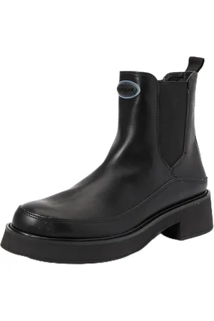 Desigual Damen Shoes 4 Woman PU Flat Fashion Boot, Black, 39 EU