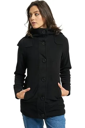 Brandit Women Square Fleece Jacket, Farbe: black, Größe: 3XL