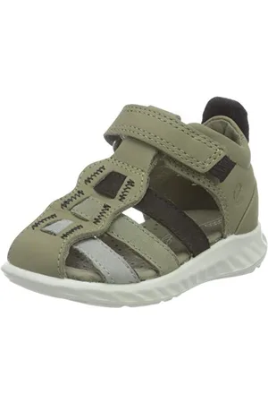 Ecco Baby-Jungen SP.1 Lite Infant Fisherman Sandal, Grün(Multicolor Vetiver), 19 EU