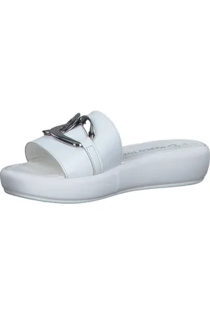 Marco Tozzi Damen Pantolette, Keilabsatz, aus hochwertigem Leder, ideal für Business und Freizeit