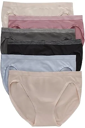 Hanes Damen Set, ComfortFlex Fit Panties, Nahtlose, 6er-Pack Unterwäsche im Bikini-Stil, L