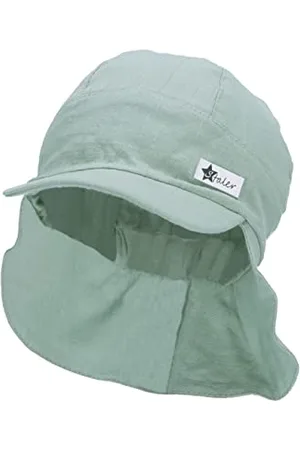 Sterntaler Unisex Kinder Schirmm.nacken Leinencharakter Kindermütze, , 43 EU