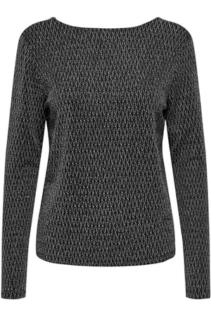 ONLY Damen ONLCAROL L/S 2-Way Glitter Mix JRS Top, , Small