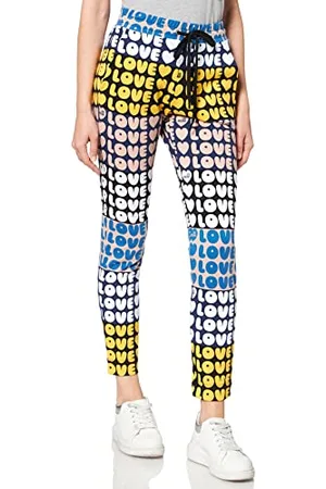 Moschino Womens Slim fit Joggers Printed All-Over with lovelovelove Pattern Casual Pants, , 40