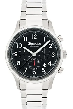 Gigandet Herrenuhr Chronograph Quarz Analog mit Edelstahlarmband G50-003