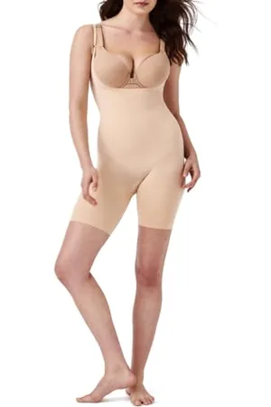 Spanx Open-Bust Mid-Thigh Bodysuit Shapewear Ganzkörper-Body,