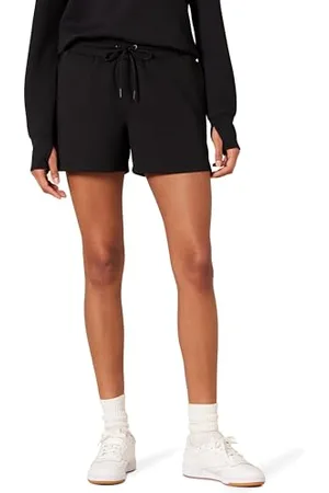 Amazon Damen 10 cm Lange Active-Sweat-Shorts mit normaler Passform und hoher Taille, , XXL