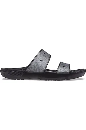 Crocs Unisex Erwachsene Classic Croc Glitter II Sandal Sandalen, Black, 43/44 EU