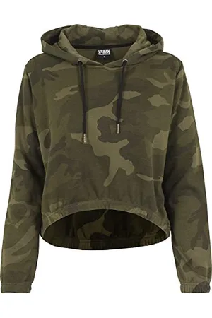 Urban classics Damen Ladies Cropped Hoody Kapuzenpullover, , XS