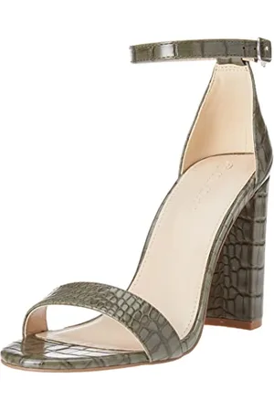 THE DROP Damen Rebecca Riemensandalen mit Hohem Blockabsatz, , 42