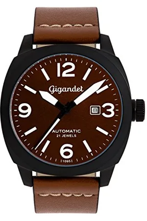 Gigandet Herren Analog Japanisches Automatikwerk Uhr mit Leder Armband 2VNAG9/001