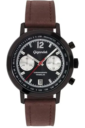 Gigandet Herren Analog Japanisches Quarzwerk Uhr mit Leder Armband 4VNAG10NE/003